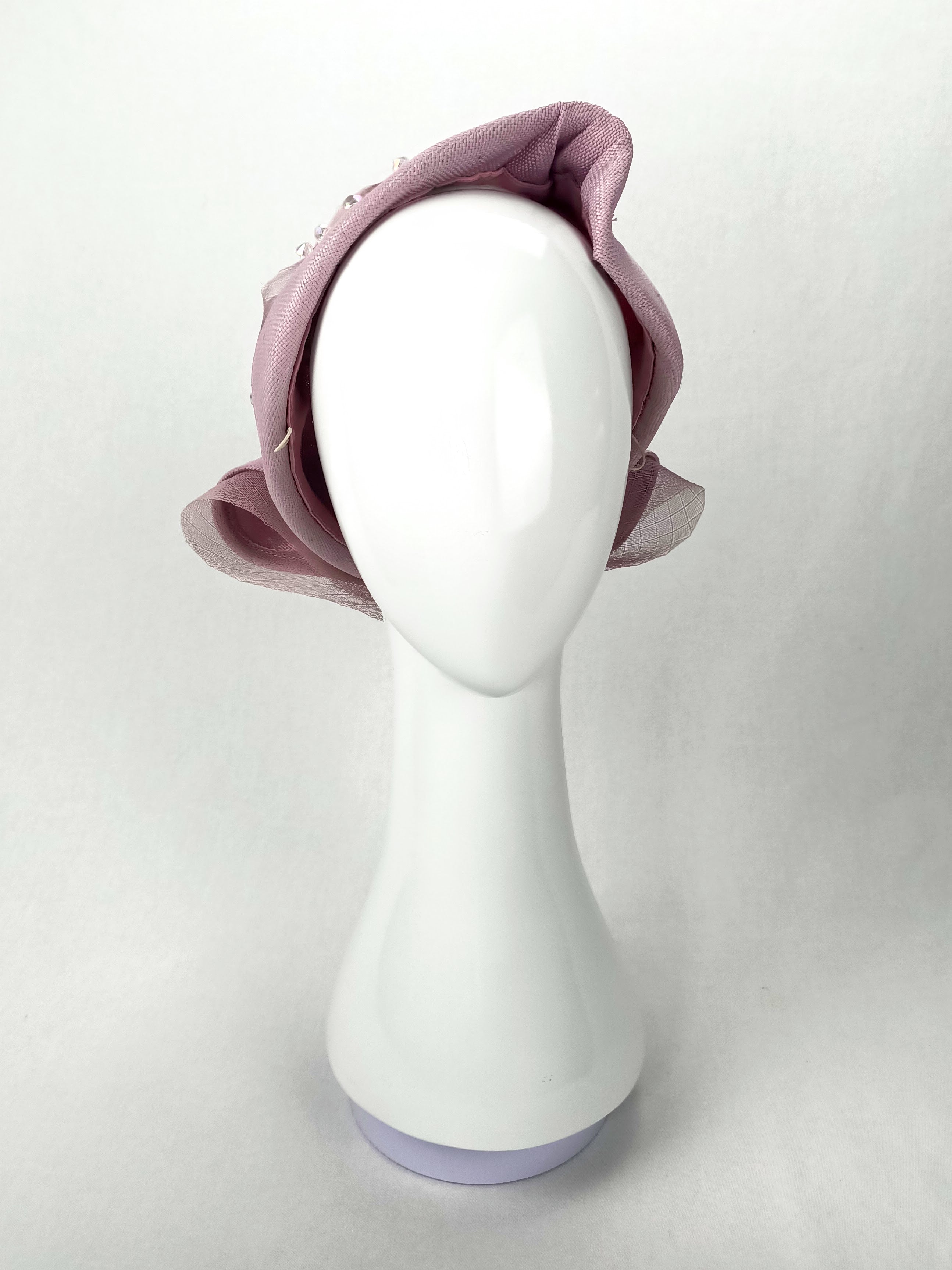 Bespoke Lavender pillbox hat Violet – couture millinery for Royal Ascot