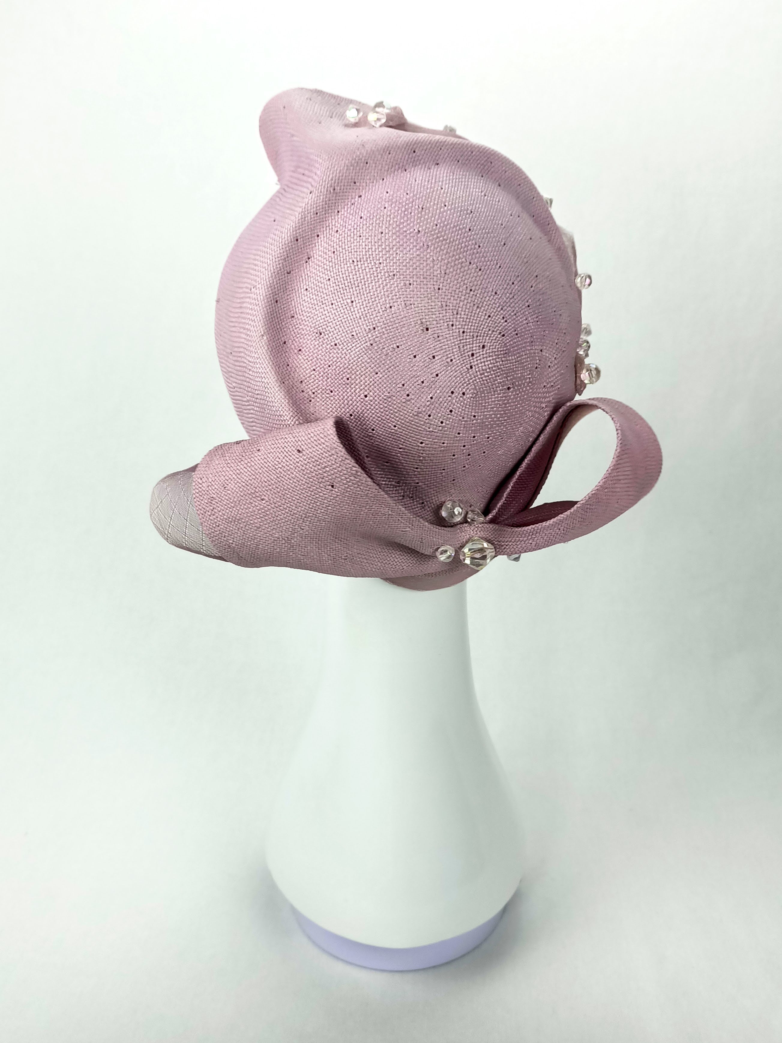 Handcrafted Lavender pillbox hat Violet – Kathryn Lee bespoke collection