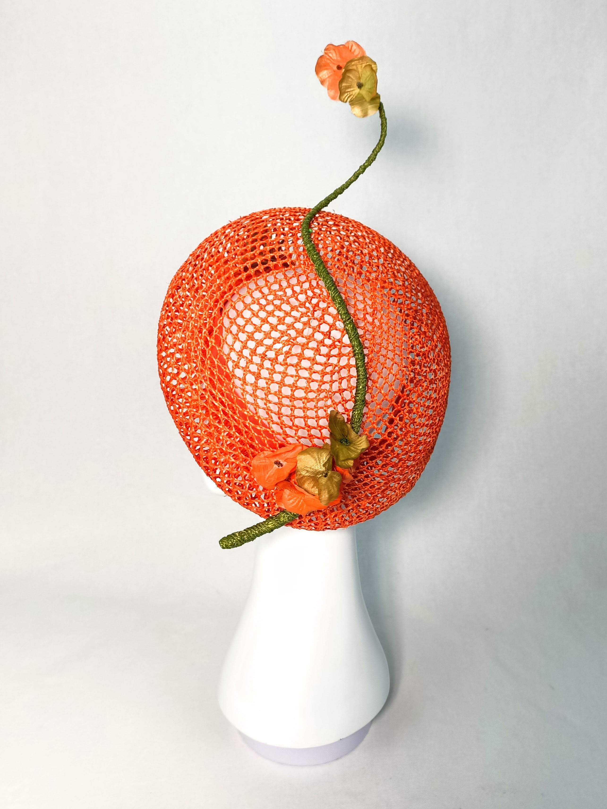 Handcrafted Orange beret Yvette – Kathryn Lee bespoke collection